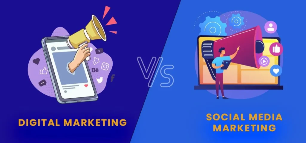 Digital vs. Social Media Marketing Possible Differences